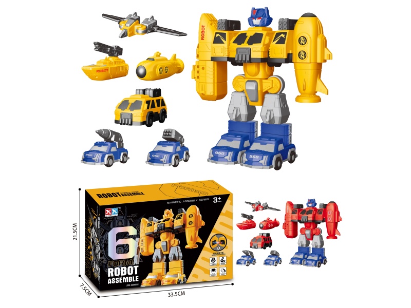 6-In-1 / Intercolor Magnetic Assembly Robot