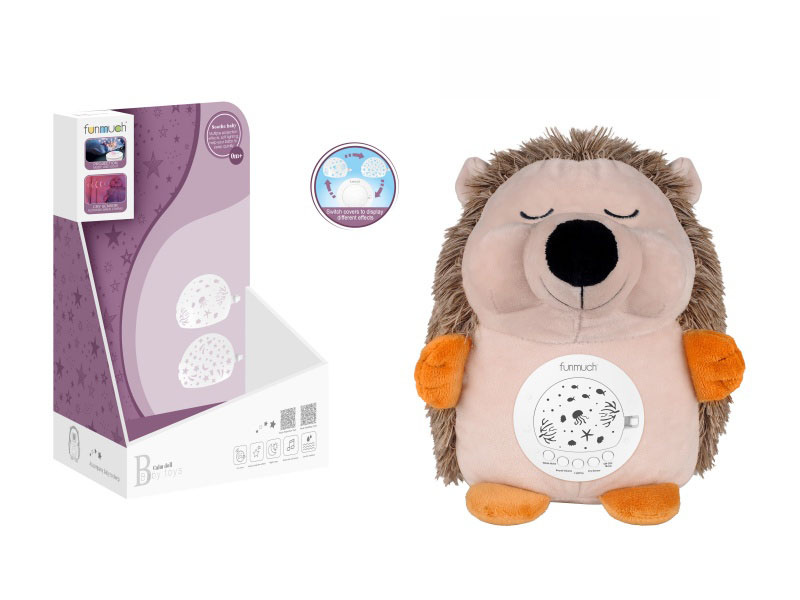 Rechargeable Ai Smart Crying Recognition Soothing Night Light & Projector (Hedgehog)