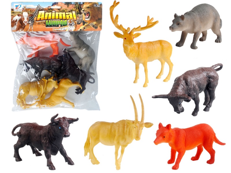 Pvc Simulation Animal 6Pcs