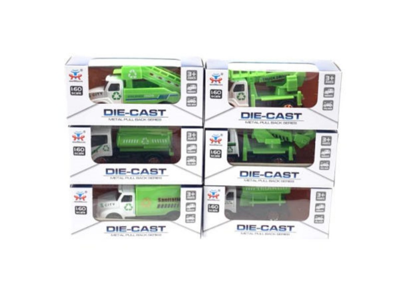 Sliding Alloy Engineering Car