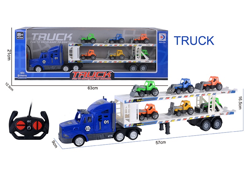 4CH Remote Control Container Truck(With 6 Farm Tractor)