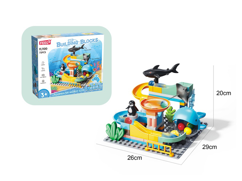 Underwater World Slide Building Blocks 72pcs