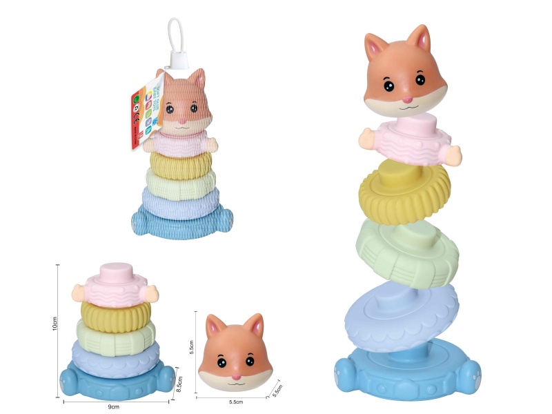 Soft Plastic Stacking Toy 6pcs