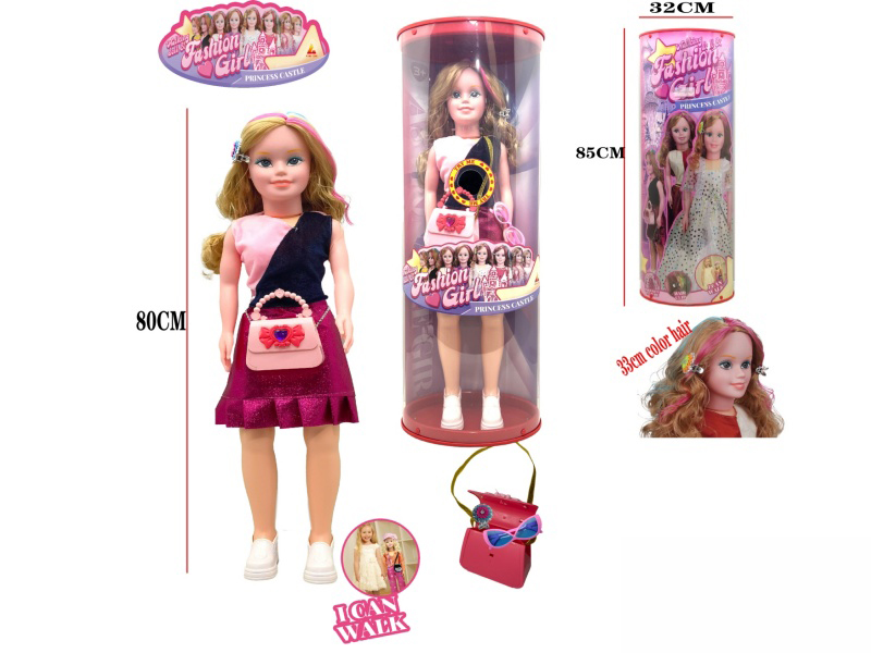 80cm Fashion And Walking Doll With Music(2xAG3 Batteries)
