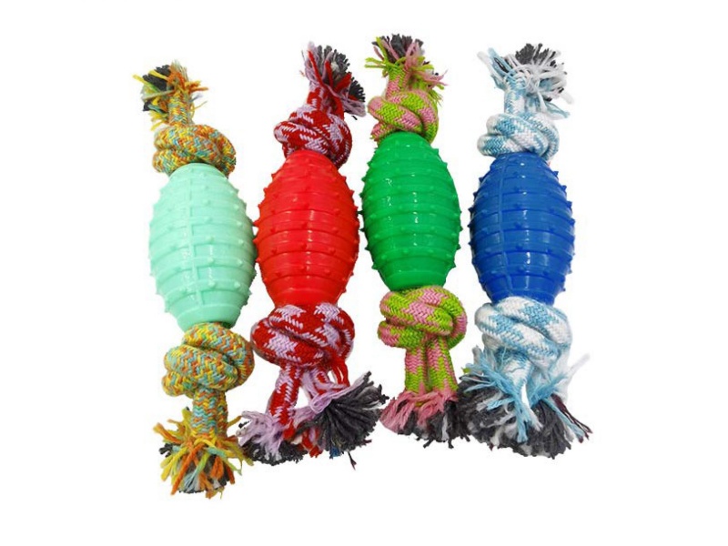 Cotton Rope Double-Knot Grenade Pet Toy