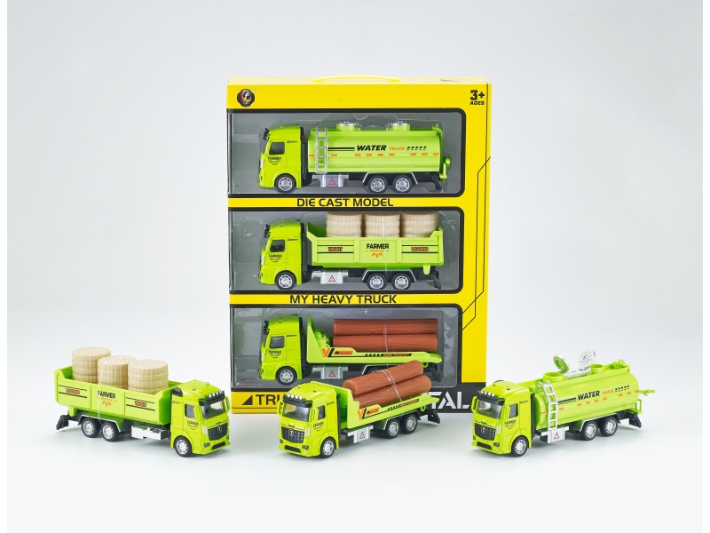 1:32 Force Alloy Farmer'S Cart, 3 Pieces/Portable Window Opening Box