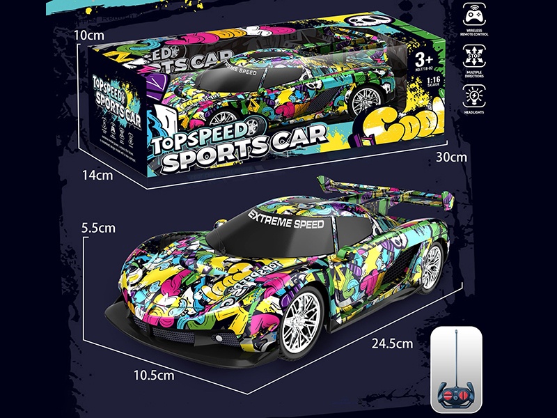 4-Channel Remote Control Graffiti Car(Battery Version)