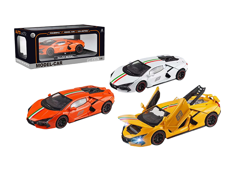 1:28 Alloy Car Model Lamborghini(4 Doors Can Open)