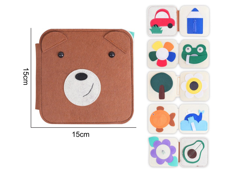 Montessori Early Childhood Education And Intelligence Development - Felt Bear Handwriting
