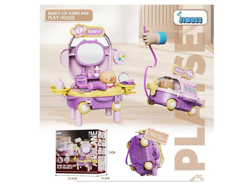 Mini-Airplane Pretend Play Make Up Set