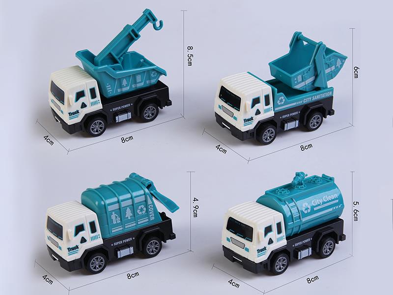 Pull Back Sanitation Truck