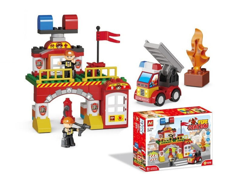 Building Blocks： Fire Brigade 64 Pieces