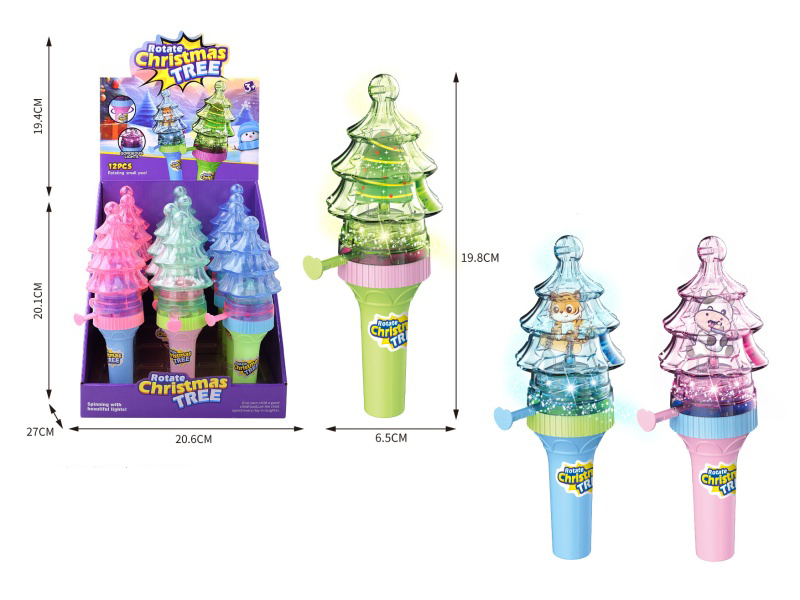 The Lighted Rotating Tree Can Hold Sugar Toys