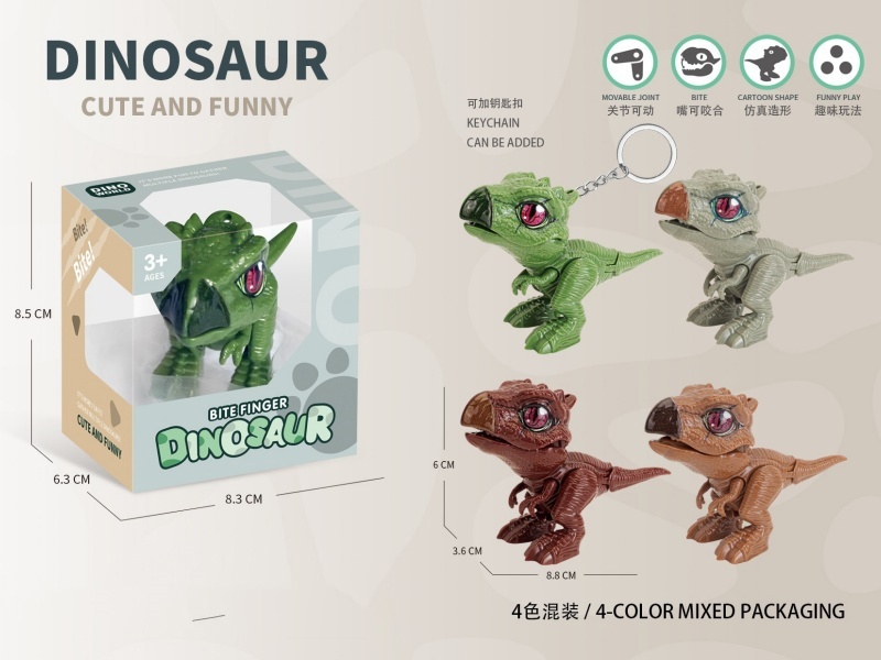 Stegosaurus Gnawing Hand (With Keychain)