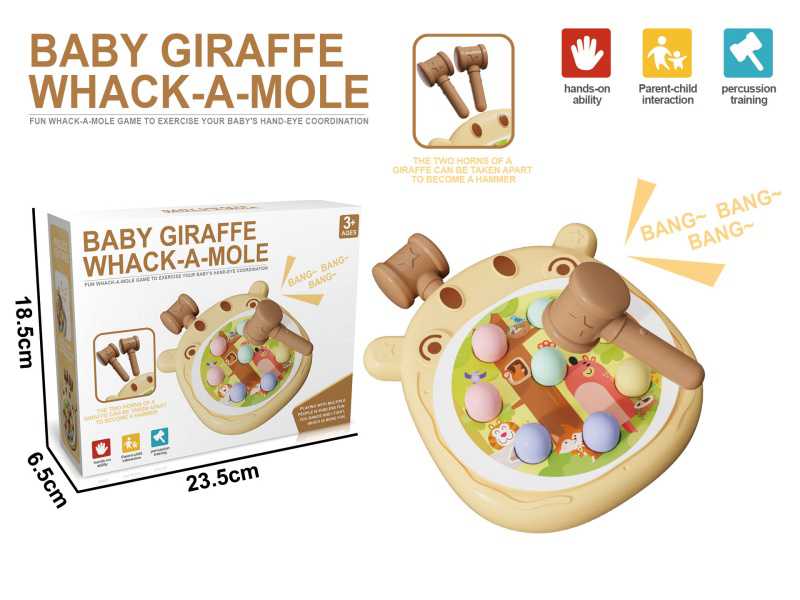 "Cute Deer Whack-A-Mole Fun Pounding Game (Non-Powered Function)