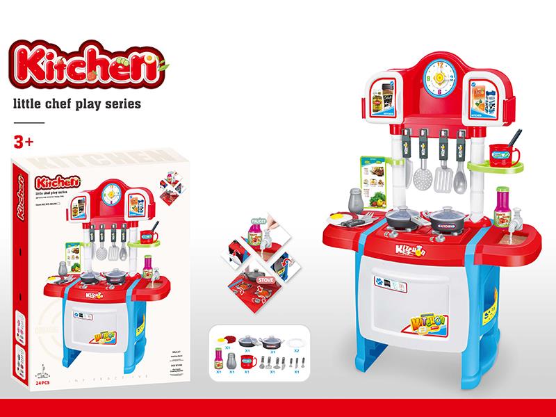 Kitchen Play Set With Light And Music, Water Discharge Function