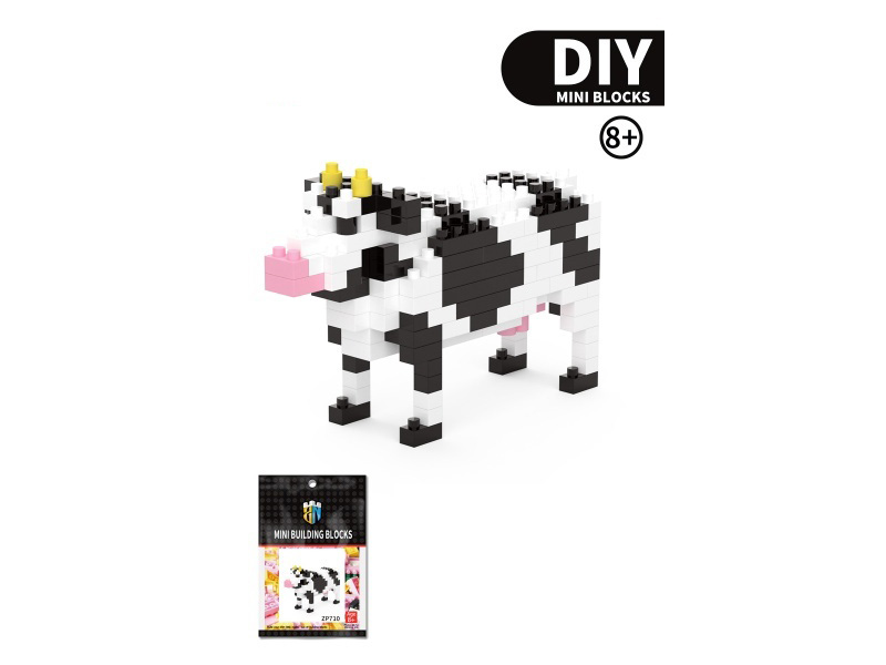 188 PCS Of Cow Animal Building Blocks