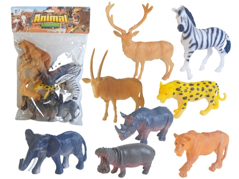 Pvc Simulation Animal 8Pcs