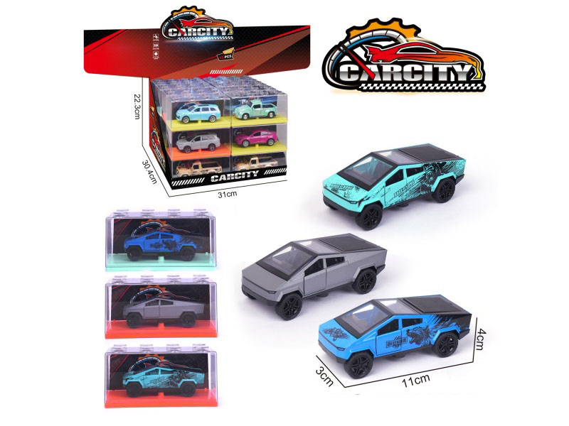 1:36 Tesla Model Of The Rear-Force Alloy Car