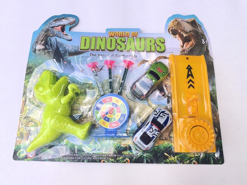 Solid-Color Dinosaur Soft Bullet Gun Set