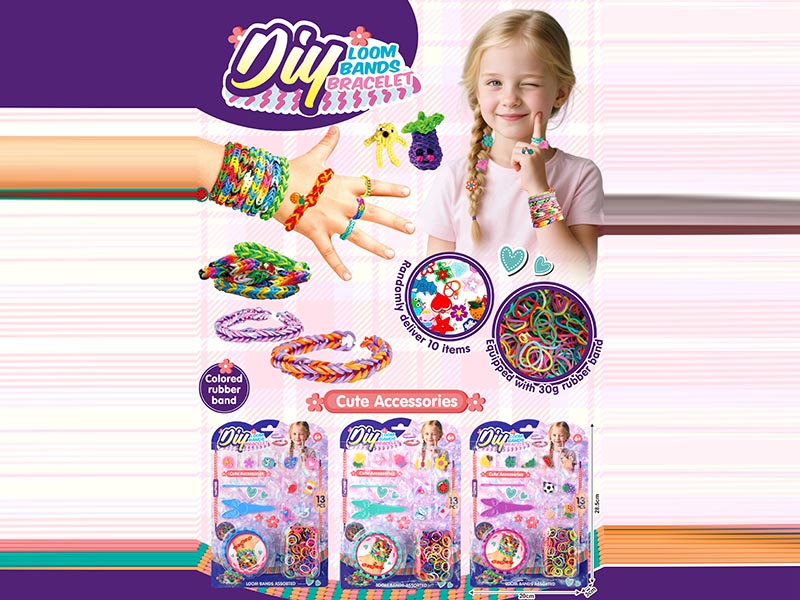 Diy Knitted Rubber Bands (3 Colors）