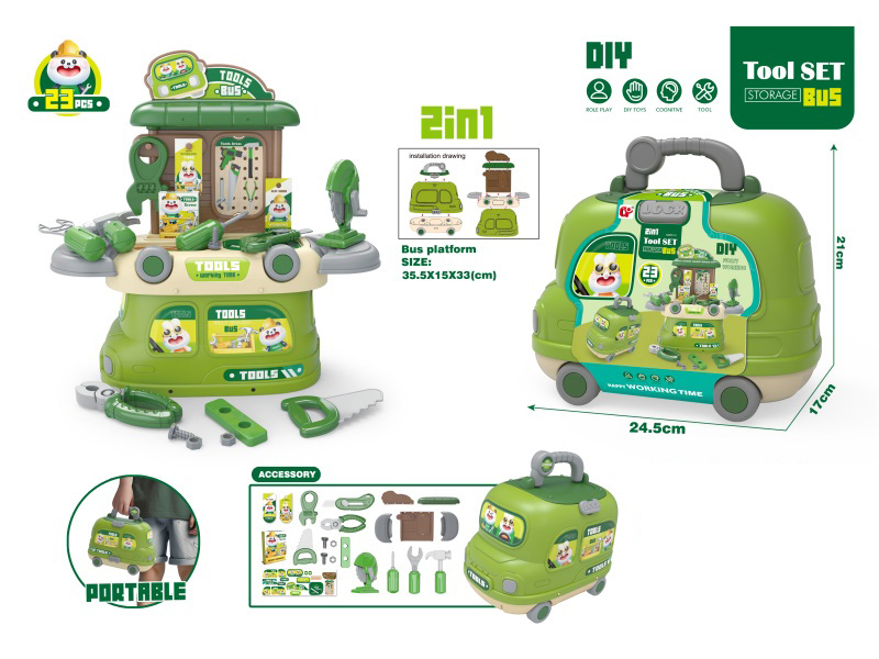 Bus House Game Tool Set, 23 Pcs