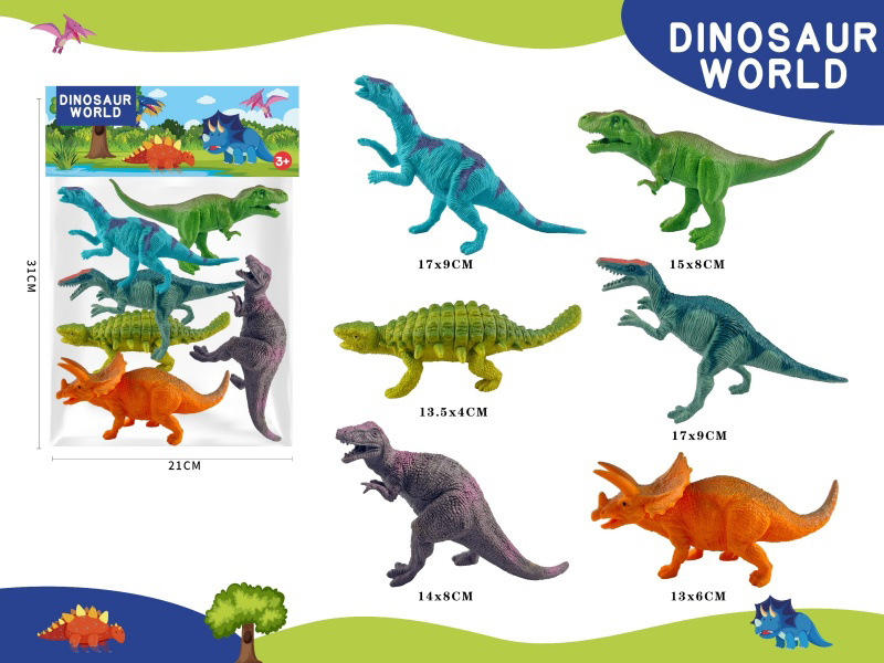 6 Dinosaurs Set
