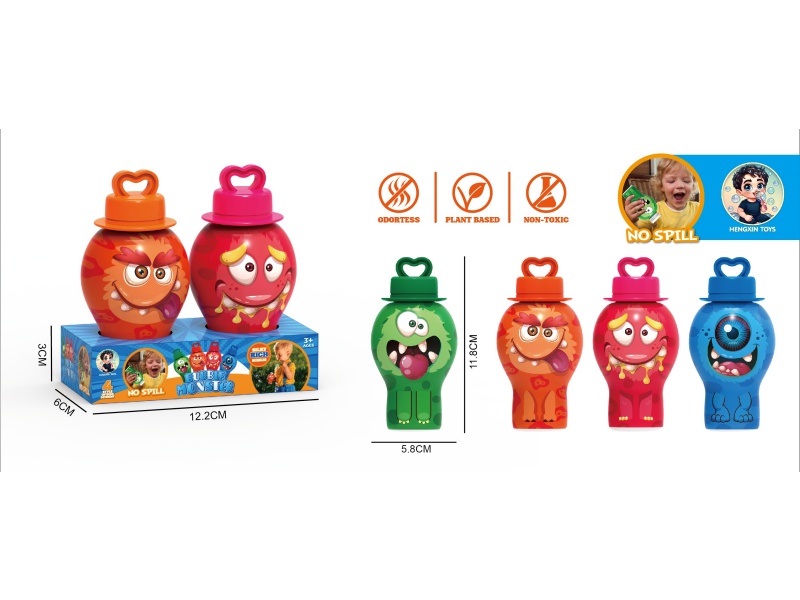 Monsters Don'T Spill Bubble Bottles