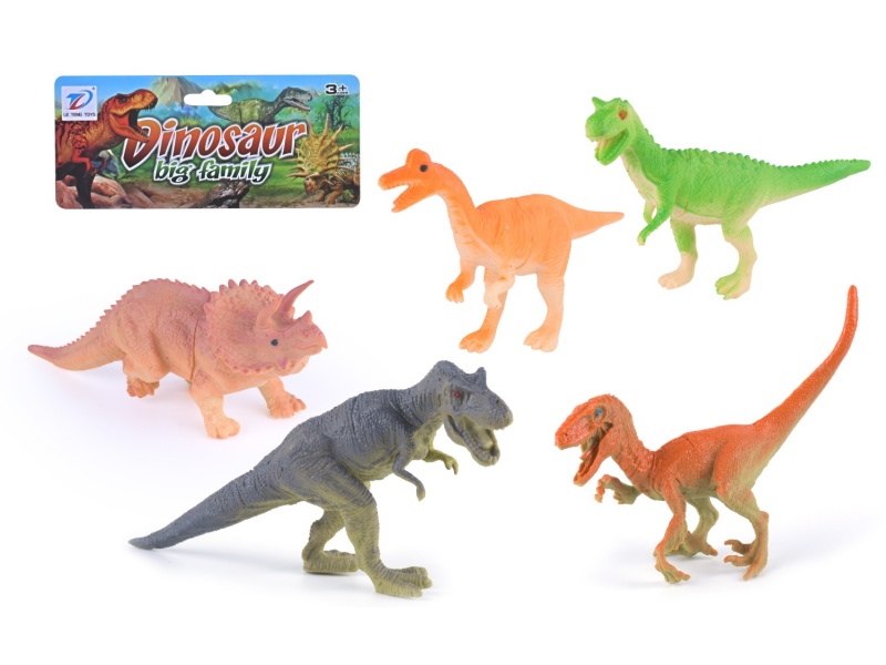 Solid Simulation Dinosaur 5Pcs