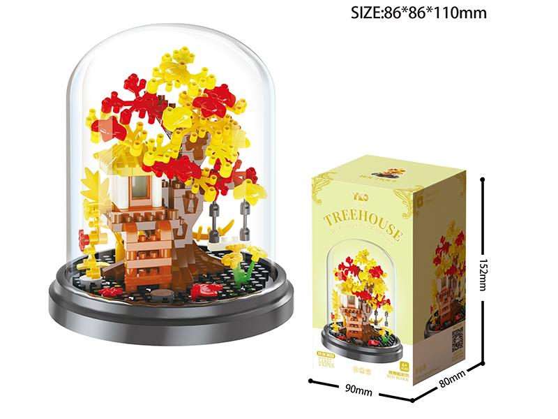 Autumn Scenery Building Blocks(With Transparent Cover + Black Base)(243PCS)