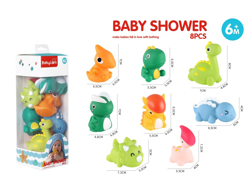 Vinyl Bath Toys 8pcs