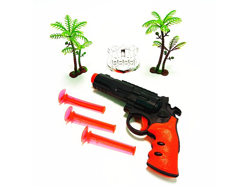 One Soft Revolver With Three Rounds, One Badge, Two Coconut Trees