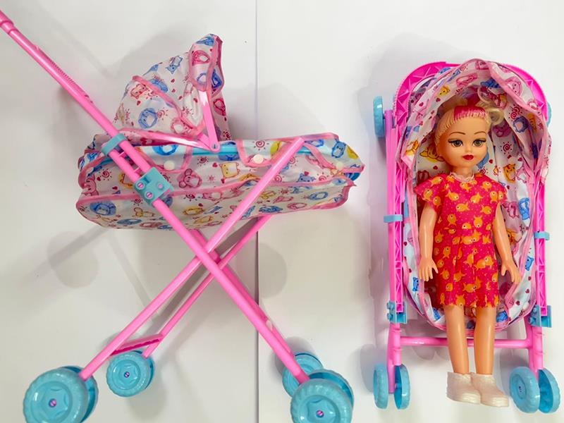 A Mixed Pack Of Multiple 18-Inch Four-Tone Ic Girl Strollers