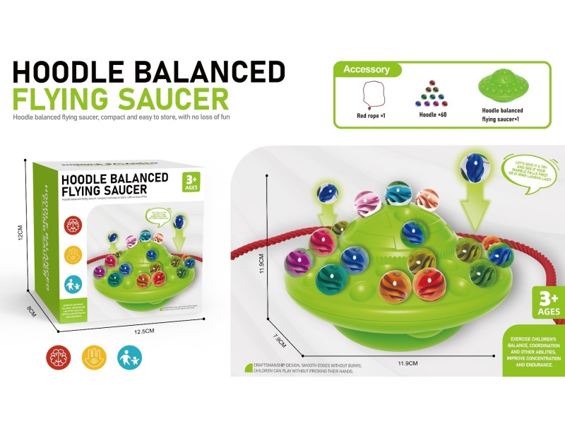 Balanced Glass Marbles Stacking Game Board Game Ufo