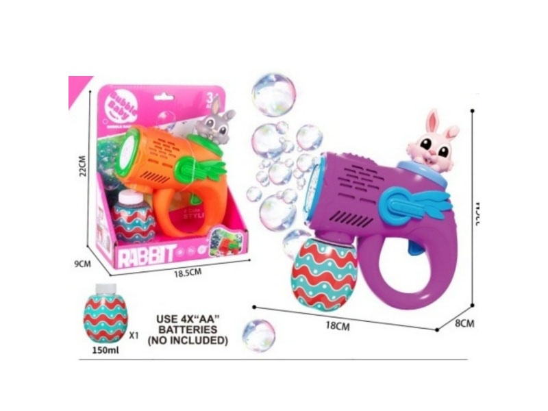 Rabbit-Shaped Small Bubble Gun