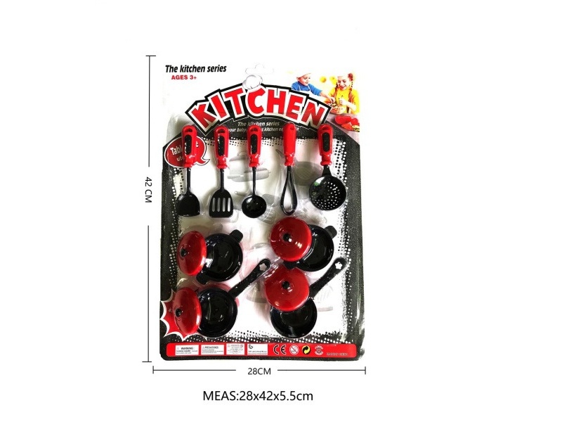 Realistic Color Cartoon Tableware