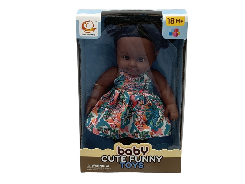 12-Inch Black Vinyl Doll With Ic