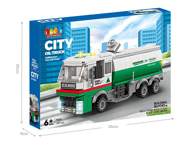City Oil Truck Building Blocks 321pcs