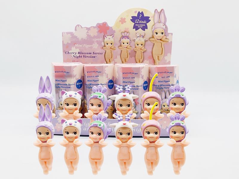 Cherry Blossom Series Night Version Decorative Mini Figures 12pcs