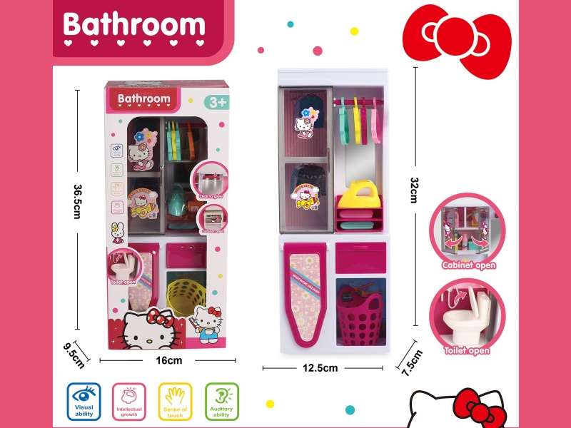 Play House In The Pink Bathroom