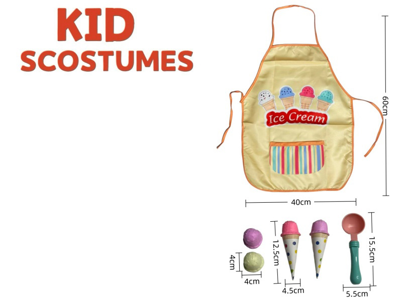 Diy Clothing Role-Playing Ice Cream Suit + 7-Piece Set (Thickened)