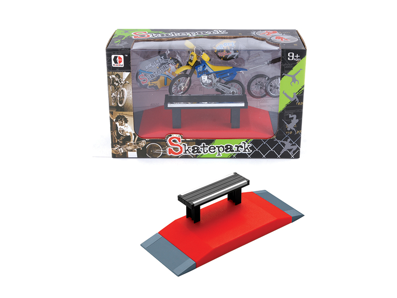 Motorcycle Finger Skateboard Skate Park Set