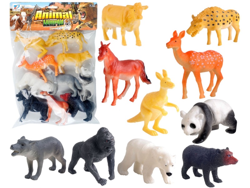Pvc Simulation Animal 10Pcs