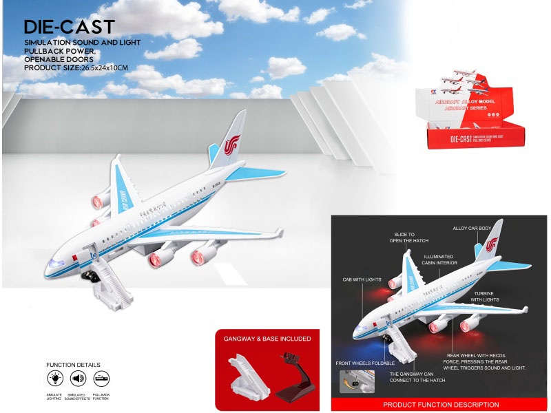 A Model Of A Large International Airliner