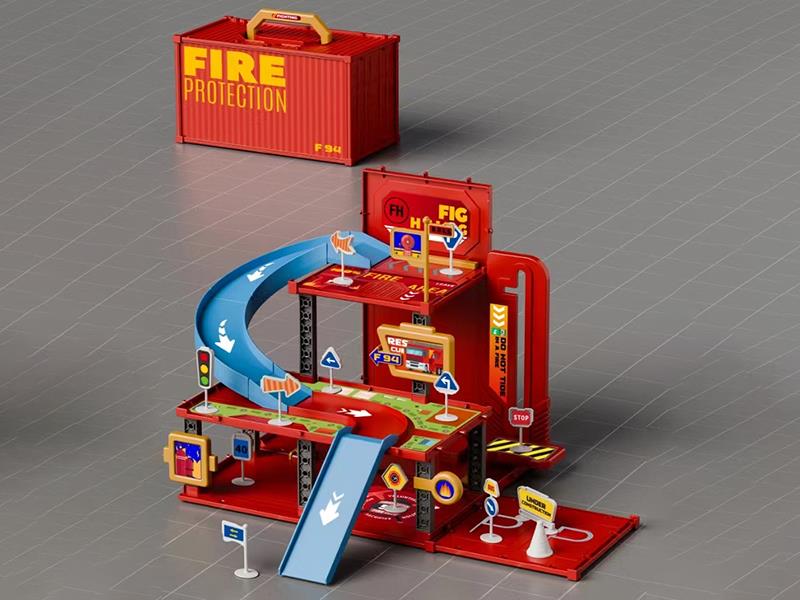 DIY Transformation Container Track Toy(With 2 Cars)