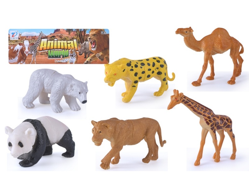 Solid Simulation Animal 6Pcs