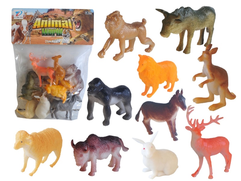 Pvc Simulation Animal 10Pcs