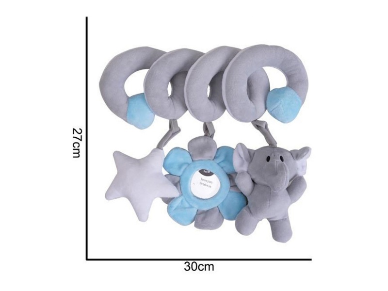 A Fluffy Grey Elephant Is Circling Around The Bed