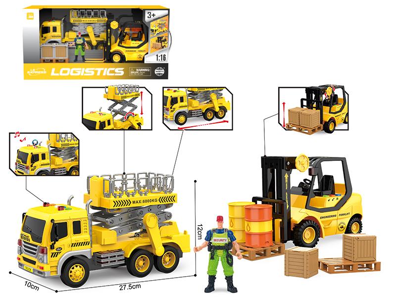 1:16 Friction Engineering Truck Set