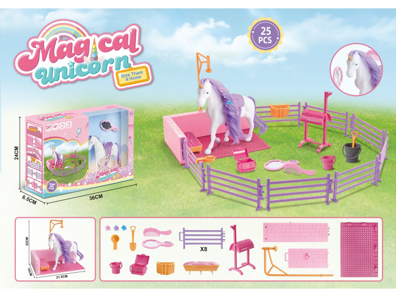 A Unicorn Taking A Bath Scene